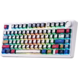 AULA F75 75% Gasket Wireless Mechanical Keyboard Comic keycap Reaper Switch