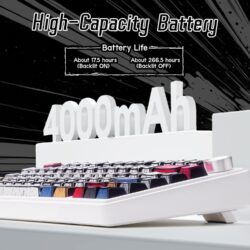 AULA F75 75% Gasket Wireless Mechanical Keyboard Comic keycap Reaper Switch
