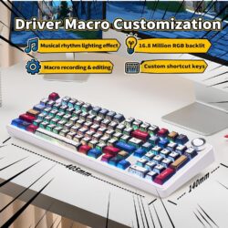 Aula F99 Pro Mechanical Keyboard Comic Keycap Star Vector Switch