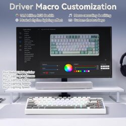 AULA NOVA75 Smart Mechanical Keyboard White + Grey – Star Vector Switch