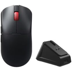 AULA SC380 Pro PAW3311 12000DPI Gaming Mouse With Dock – Black