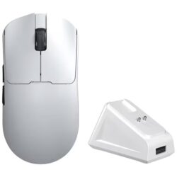 AULA SC380 Pro PAW3311 12000DPI Gaming Mouse With Dock – White