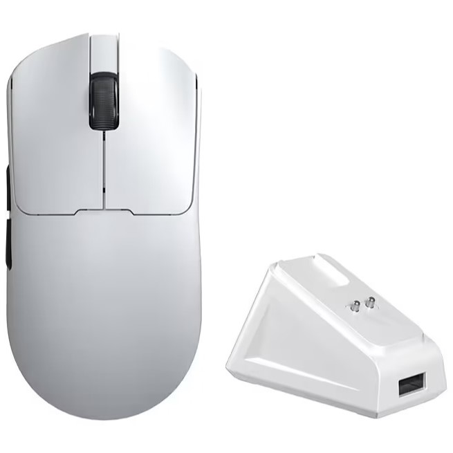 AULA SC380 Pro PAW3311 12000DPI Gaming Mouse With Dock – White AULA SC380 Pro PAW3311 12000DPI Gaming Mouse With Dock – White