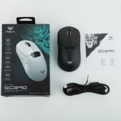 Aula SC390 PAW3311 20000DPI 400mAh Gaming Mouse With On-Body Screen Black