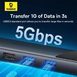 Baseus Metal Gleam Series II 11-in-1 USB HUB Cosmic Black-B00061801123-00 - Image 12