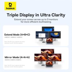 Baseus Metal Gleam Series II 11-in-1 USB HUB Cosmic Black-B00061801123-00 - Image 9