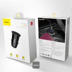 BASEUS 30W USB TYPE C+U CAR CHARGER BLACK - Image 8