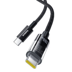 BASEUS GEM SERIES CABLE C TO C 2M 100W - Image 2