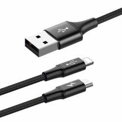 BASEUS RAPID SERIES 2IN1 USB TO IPHONE+MICRO CABLE - Image 3