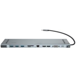 Baseus Enjoyment Series Multi-functional Type-C intelligent HD HUB Dark gray CATSX-G0G - Image 2