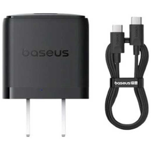 Baseus 30W 1C WITH CABLE C TO C CHARGER Baseus Palm Series 30W 1C charger with Cable Type C TO C (P10111606113- 01) - Image 1