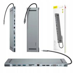 Baseus Enjoyment Series Multi-functional Type-C intelligent HD HUB Dark gray CATSX-G0G - Image 3