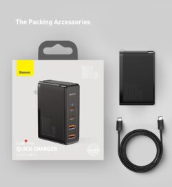 Baseus CCGAN2P-K01 GaN2 Pro Quick Charger 2C+2U 100W CN Black - Image 5