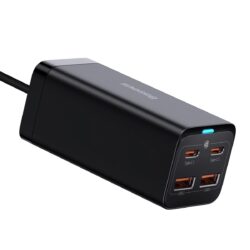 Baseus GaN3 Pro Desktop Fast Charger 2U+2C 100W EU Black - Image 5