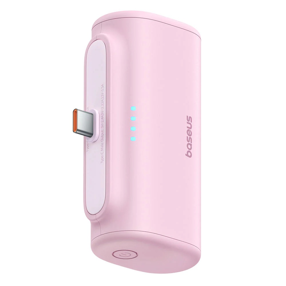 Baseus Compact Fast Charging Power Bank Type-C Edition, Pink main img Baseus Compact Fast Charging Power Bank Type-C Edition, Pink - Image 1