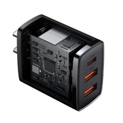 Baseus Compact Quick Charger 2U+C 30W CN Black - Image 3
