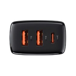 Baseus Compact Quick Charger 2U+C 30W CN Black - Image 5
