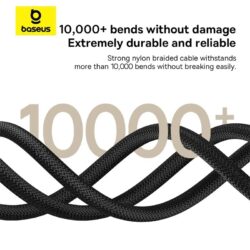 Baseus Dura Series Fast Charging Cable Type-C to Type-C 100W 1m Gold+Black - Image 12