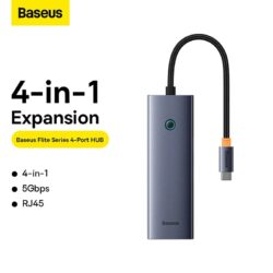 Baseus Flite Series 4-Port HUB Space Grey B0005280A813-00 - Image 7