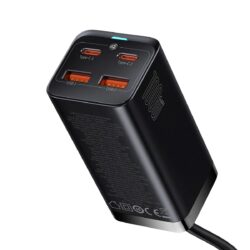 Baseus GaN3 Pro Desktop Fast Charger 2U+2C 100W EU Black - Image 3