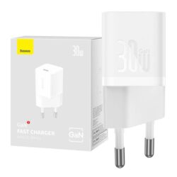 Baseus GaN5 Fast Charger(mini) 1C 30W EU White - Image 6