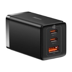 Baseus GaN5 Pro Fast Charger 2C+U 65W CN Black (Include: Baseus Xiaobai series fast charging Cable Type-C to Type-C 100W (20V/5A) 1m Black） - Image 2