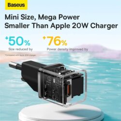 Baseus GaN5 Series Fast Type-C Charger Mini PD 20W - Image 7