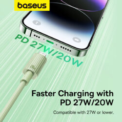 Baseus Habitat Series Fast Charging Cable Type-C to iP 20W 2m Natural Green - Image 10