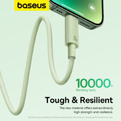 Baseus Habitat Series Fast Charging Cable Type-C to iP 20W 2m Natural Green - Image 8