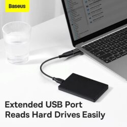 Baseus Ingenuity Series TYPE C TO USB OTG 3.1 Black - Image 10