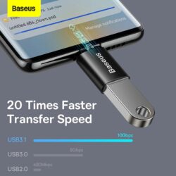 Baseus Ingenuity Series TYPE C TO USB OTG 3.1 Black - Image 9