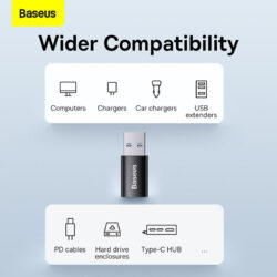 Baseus Ingenuity Series Mini OTG Adaptor USB 3.1 to Type- C  Black - Image 7