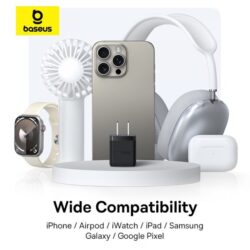 Baseus Palm Fast Charger C+U 20W US Cluster Black - Image 2