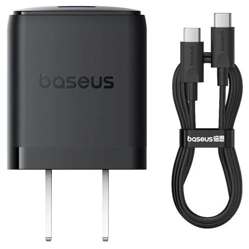 Baseus Palm Fast Charger C+U 30W US Cluster Black, Baseus Palm Fast Charger C+U 30W US Cluster Black (P1011160B113-00) - Image 1