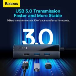 Baseus PioneerJoy 8-Port Type-C HUB Adapter WKYY030313 - Image 6