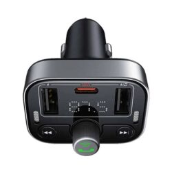 Baseus S-09 Pro Series Car FM Transmitter Cluster Black - Image 3