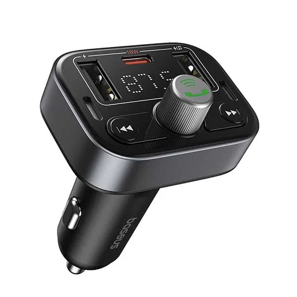 Baseus S-09 Pro Series Car FM Transmitter Baseus S-09 Pro Series Car FM Transmitter Cluster Black - Image 1