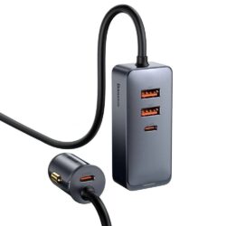 Baseus Share Together 4 Port 120W PPS Quick Car Charger - Image 4