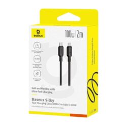 OS-Baseus Silky Series Fast Charging Cable Type-C to Type-C 100W 2m Cluster Black - Image 5