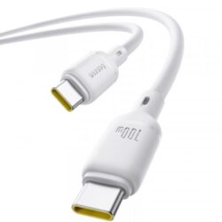 OS-Baseus Silky Series Fast Charging Cable Type-C to Type-C 100W 1m Moon White - Image 2