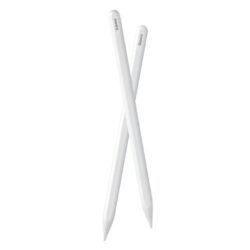 Baseus Smooth Writing 2 Series Dual Charging Stylus, White (Active Version Wireless/Cabled Charging, with Simple Series Data Cable White and active pen tip) - Image 2