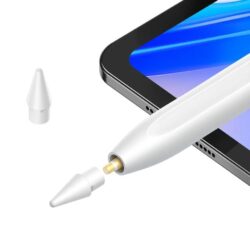 Baseus Smooth Writing 2 Series Dual Charging Stylus, White (Active Version Wireless/Cabled Charging, with Simple Series Data Cable White and active pen tip) - Image 5