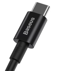 Baseus Superior Series Fast Charging Data Cable Type-C to Type-C 100W 2m Black - Image 3