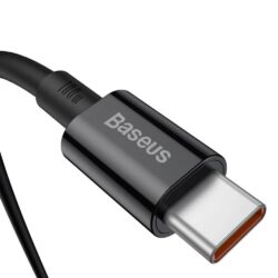 Baseus Superior Series Fast Charging Data Cable Type-C to Type-C 100W 1m Black - Image 3