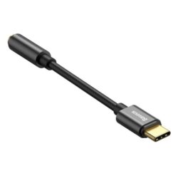 Baseus Headphone Adapter Type-C to 3.5MM Female Adaptor L54 - Black - Image 4
