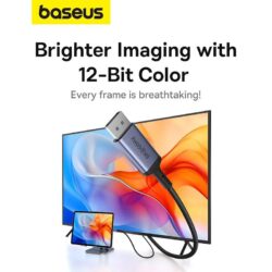 Baseus High Definition Series Type- C to DP 8K Adapter 2m Cluster Black - Image 8