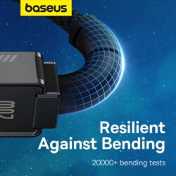 Baseus Unbreakable Series Fast Charging Data Cable Type-C to iP 20W 2m Cluster Black - Image 12