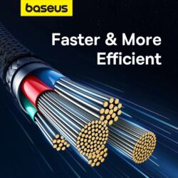 Baseus Unbreakable Series Fast Charging Data Cable Type-C to iP 20W 2m Cluster Black - Image 9