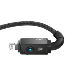 Baseus Unbreakable Series Fast Charging Data Cable Type-C to iP 20W 1m Cluster Black - Image 5