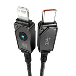 Baseus Unbreakable Series Fast Charging Data Cable Type-C to iP 20W 1m Cluster Black - Image 2